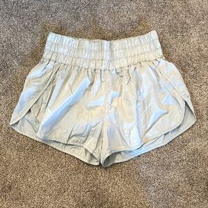 Light Blue Altar’d State High Wasted Athletic Shorts